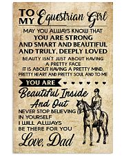 TO MY equestrian GIRL- DAD 16x24 Poster front
