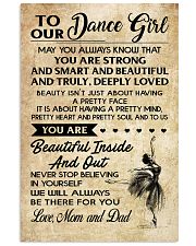 1 TO OUR DANCE MOM AND DAD 11x17 Poster front