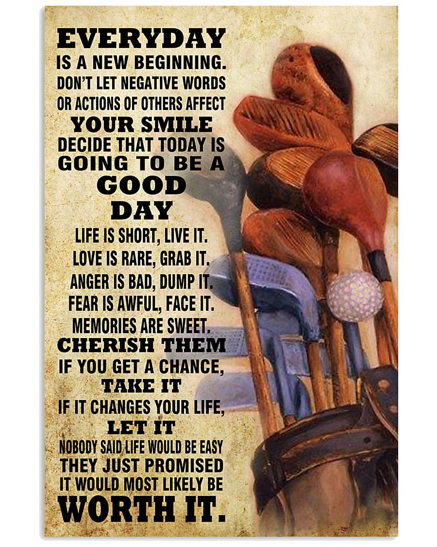 golf EVERYDAY IS A NEW 11x17 Poster