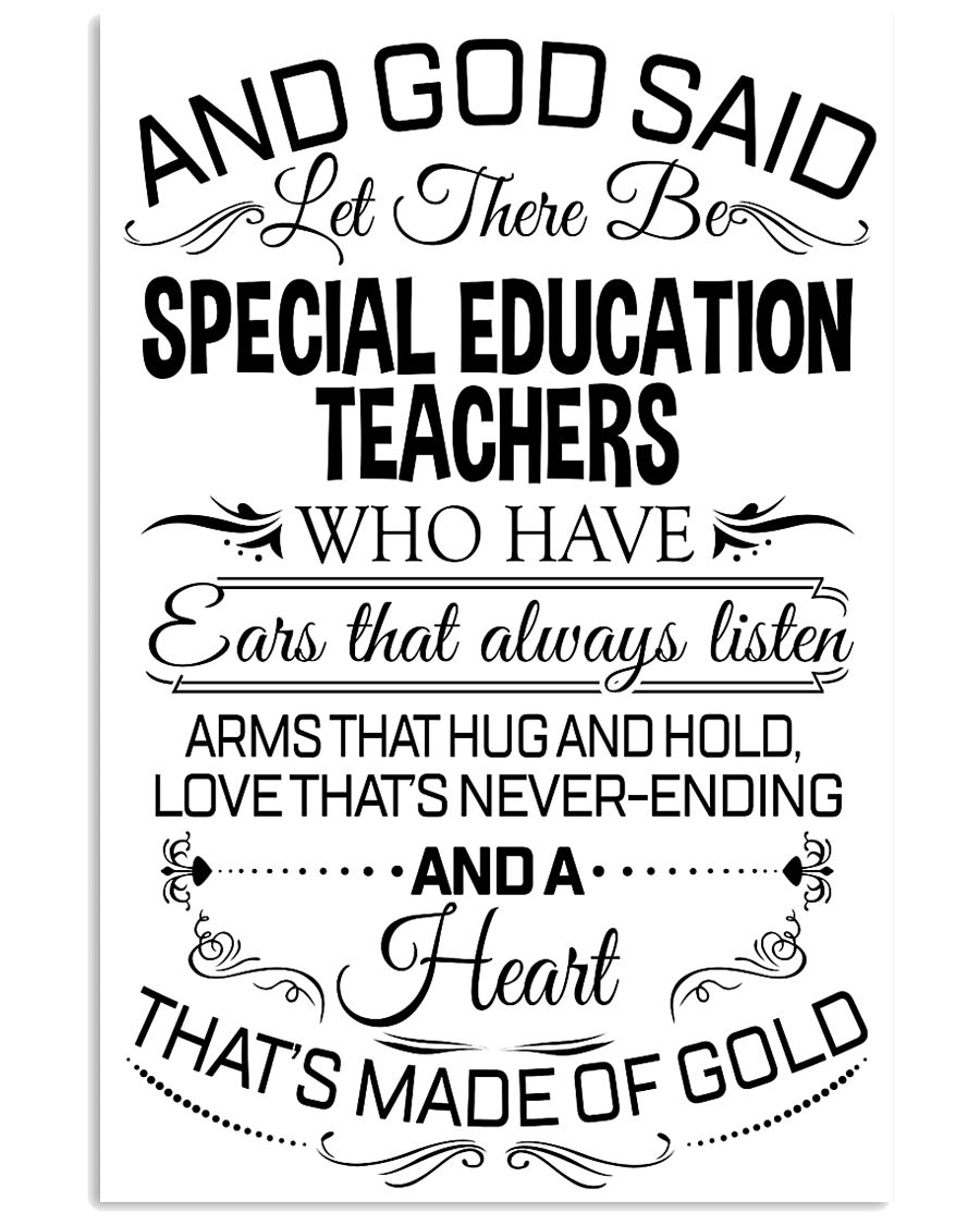 23- AND GOD SAID - SPECIAL EDUCATION TEACHERS POST 11x17 Poster