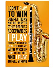 5 SAXOPHONE AND CLARINET - I DON'T PLAY TO WIN 11x17 Poster front