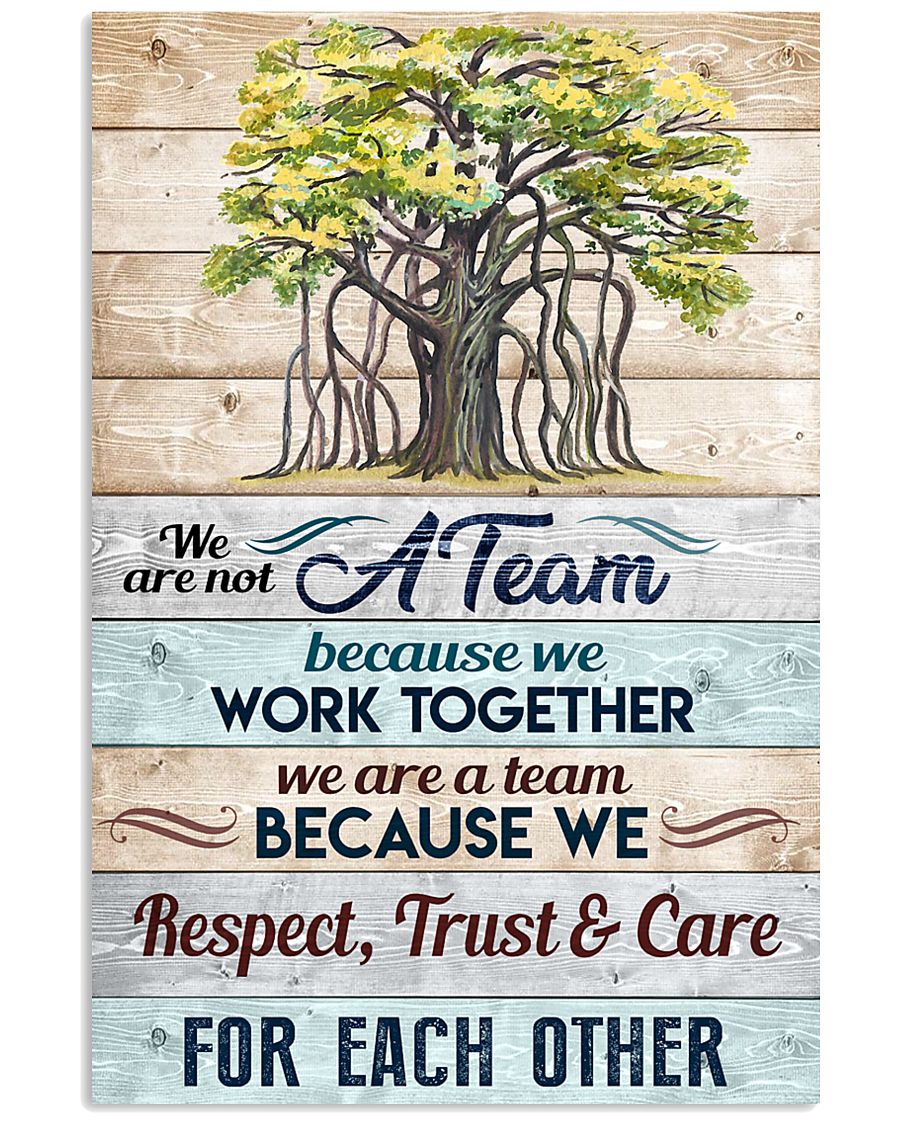 We are not a Team Poster 11x17 Poster
