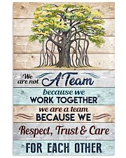 We are not a Team Poster 11x17 Poster front