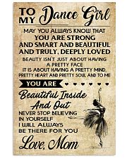 TO MY Dance GIRL - MOM 16x24 Poster front