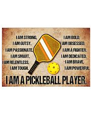 9 Pickleball I Am Poster paddle bal KD SKY 17x11 Poster front