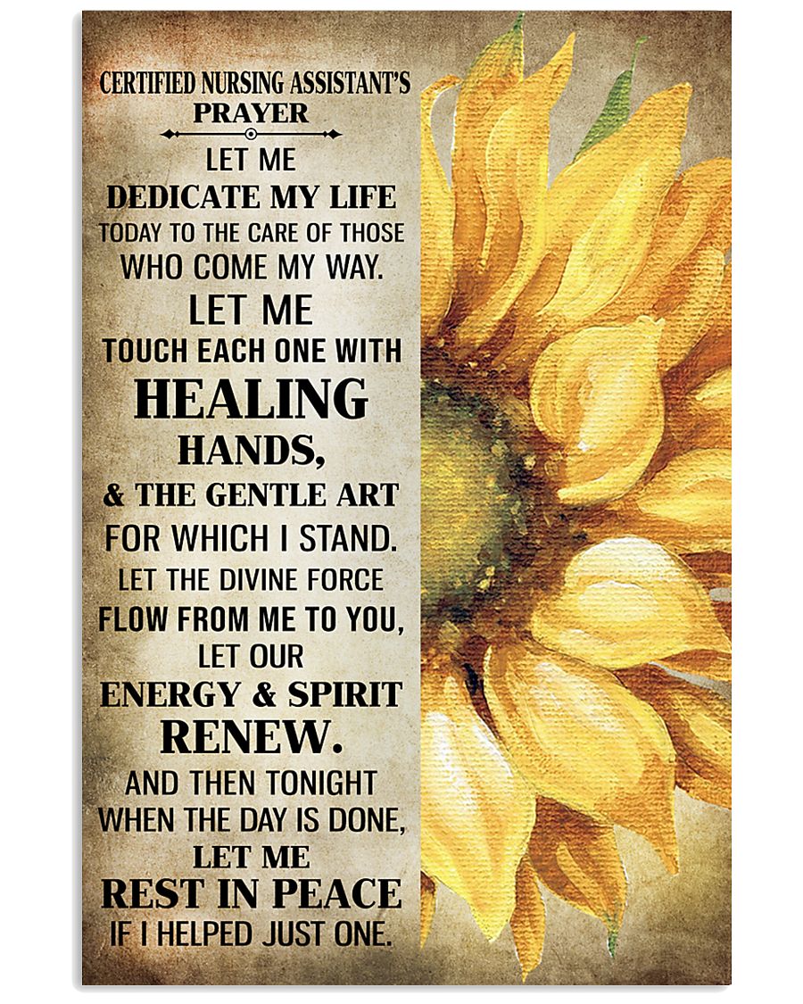 Nursing Assistant is prayer let me 11x17 Poster
