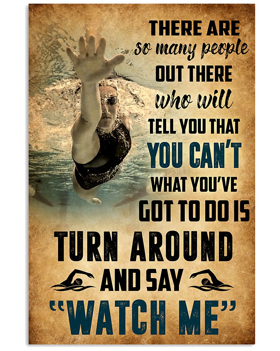 SWIMMING - THERE ARE SO MANY PEOPLE POSTER SKY 11x17 Poster