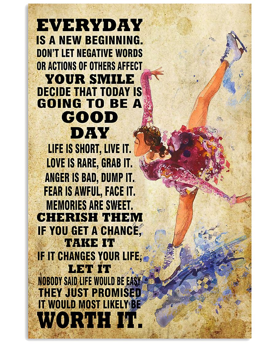 skating EVERYDAY IS A NEW 11x17 Poster