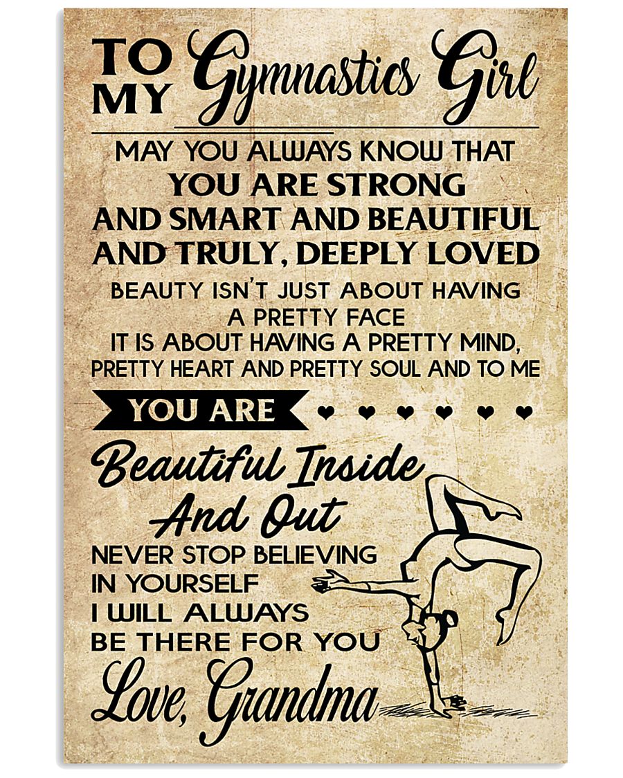 3 TO MY Gymnastics Girl - Grandma 16x24 Poster