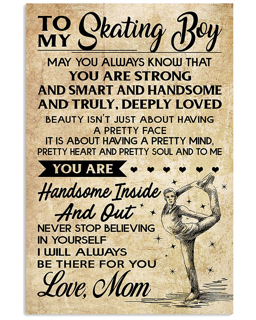 TO MY SKATING BOY - MOM 16x24 Poster