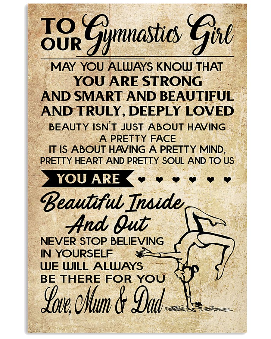 TO MY Gymnastics Girl - Mum Dad 16x24 Poster