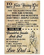 TO MY FIELD HOCKEY dad 11x17 Poster front