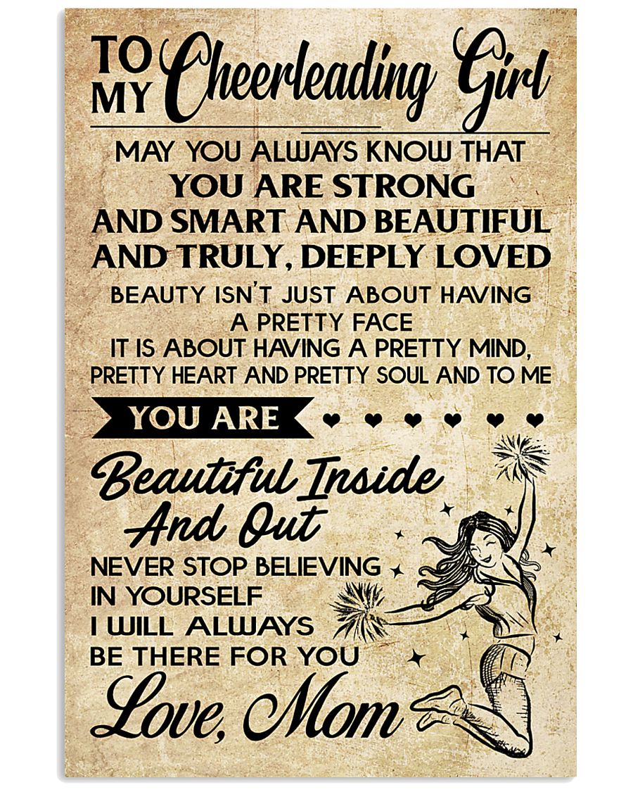 TO MY Cheerleading Girl - MOM 16x24 Poster