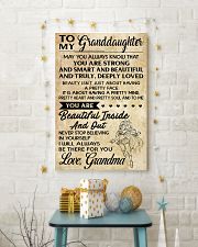 TO MY granddaughter- grandma 16x24 Poster lifestyle-holiday-poster-3