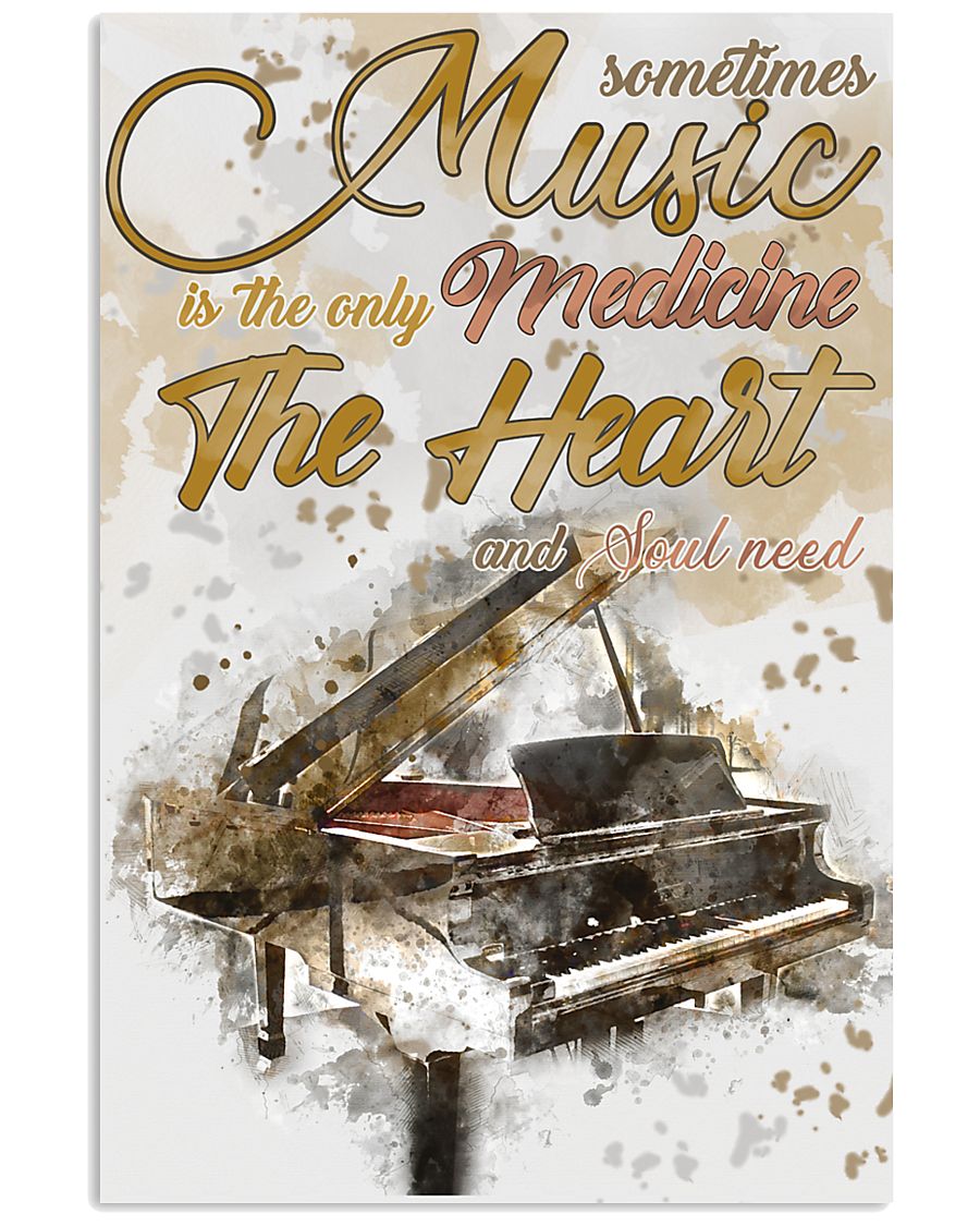 Piano Medicine The Heart Poster 11x17 Poster
