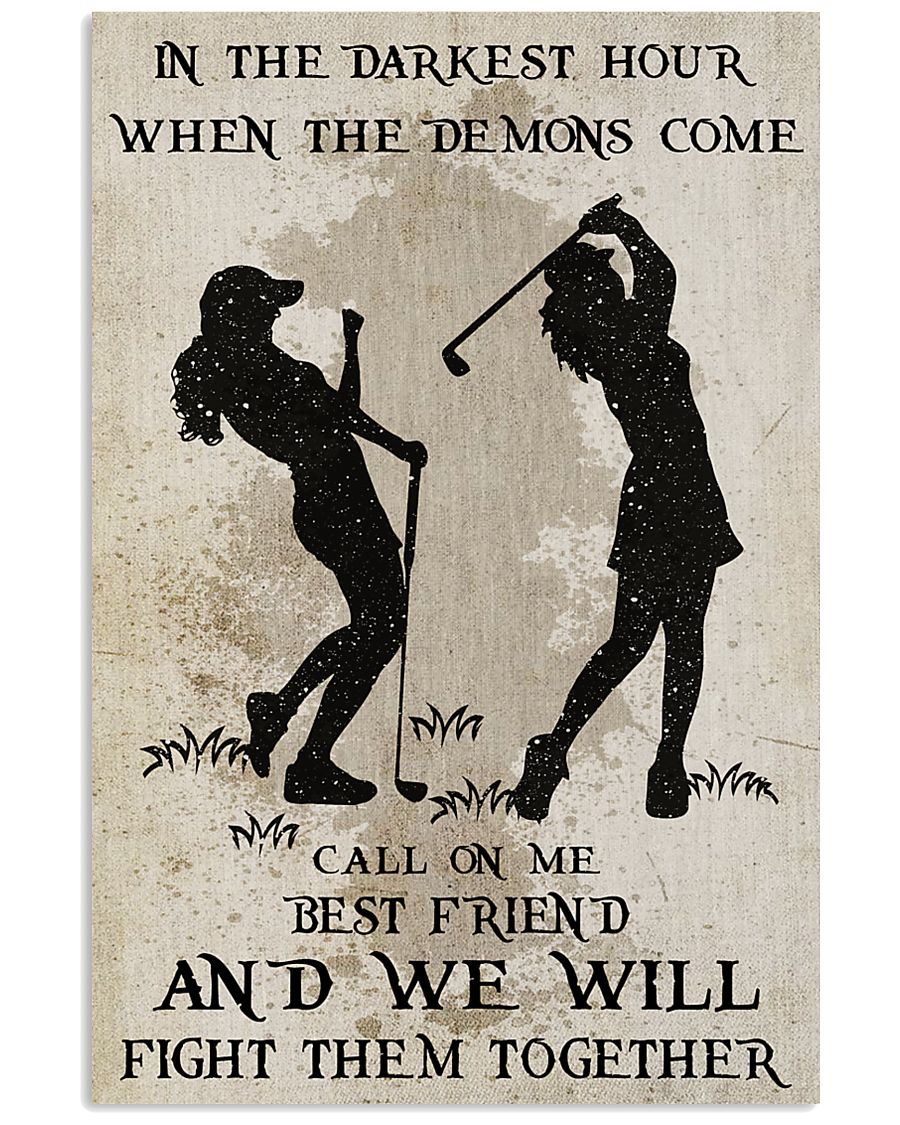 Golf Fight Them Together Poster 11x17 Poster