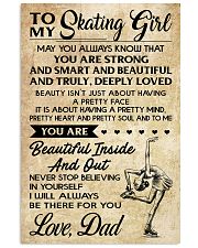 TO MY Skating Girl - DAD 16x24 Poster front