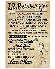 TO MY BASKETBALL GIRL- MOM 16x24 Poster front