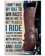 1- I DON'T RIDE MY BIKE TO WIN RACES - KD COWBOY 11x17 Poster front