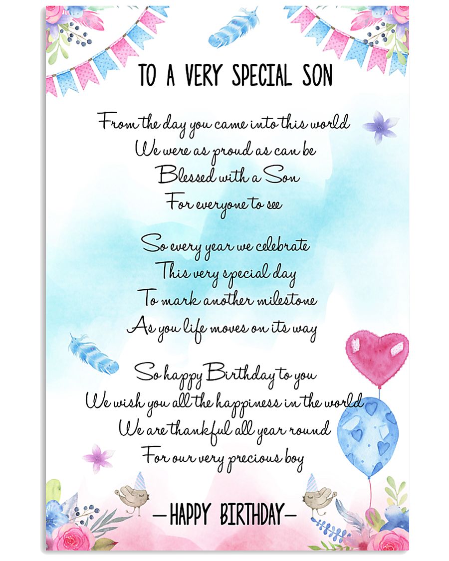 SON - TO A VERY SPECIAL 11x17 Poster
