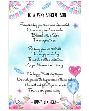 SON - TO A VERY SPECIAL 11x17 Poster front