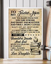 TO MY TEACHER MOM DAUGHTER 16x24 Poster lifestyle-poster-4
