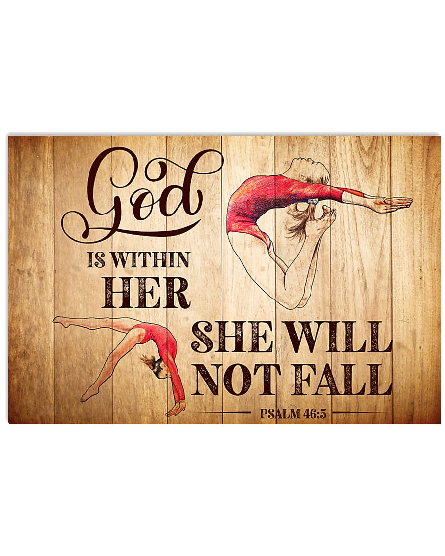 GYMNASTICS - GOD IS WITHIN HER 17x11 Poster
