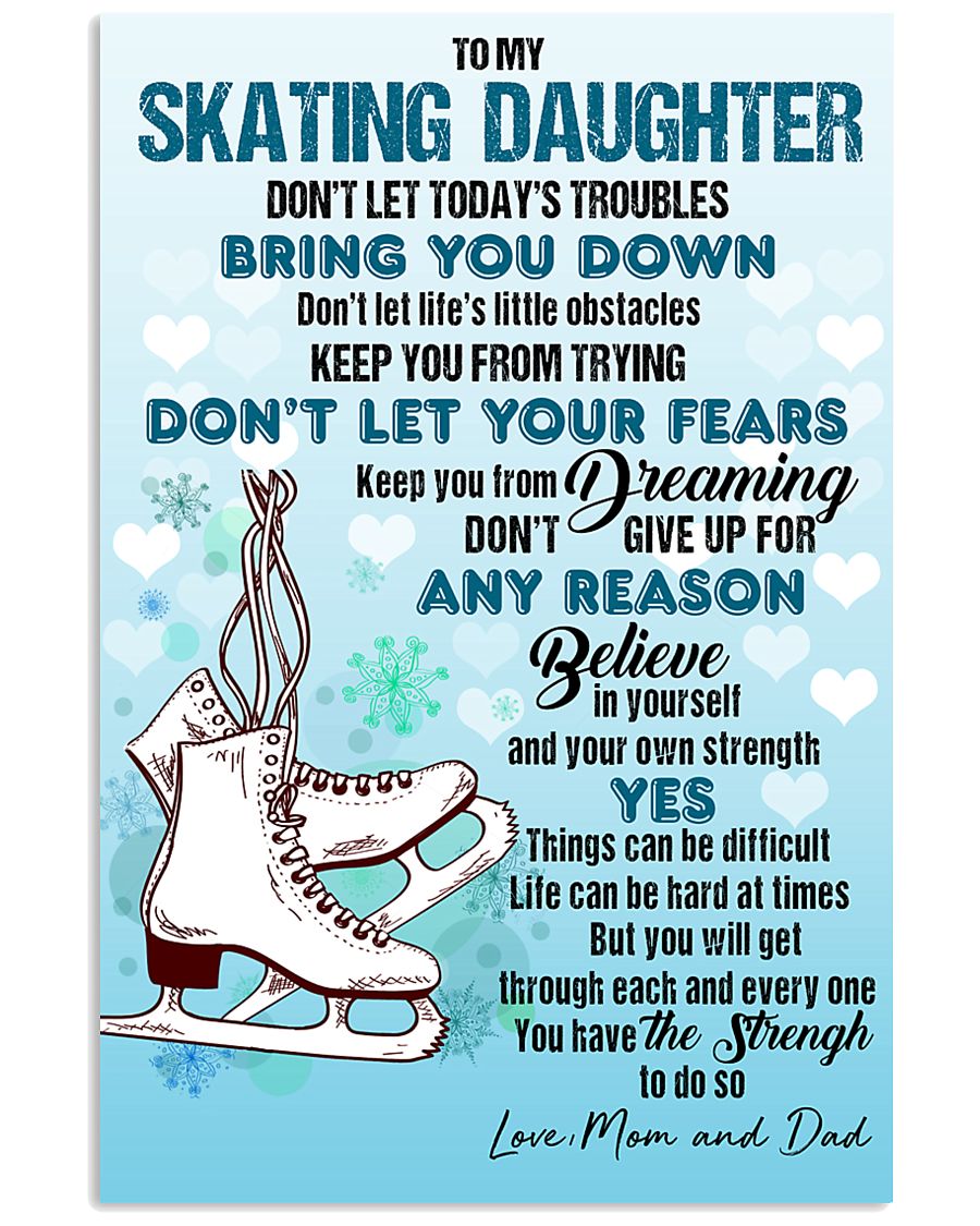 SKATING - DON'T LET TODAY'S TROUBLES POSTER KD 11x17 Poster