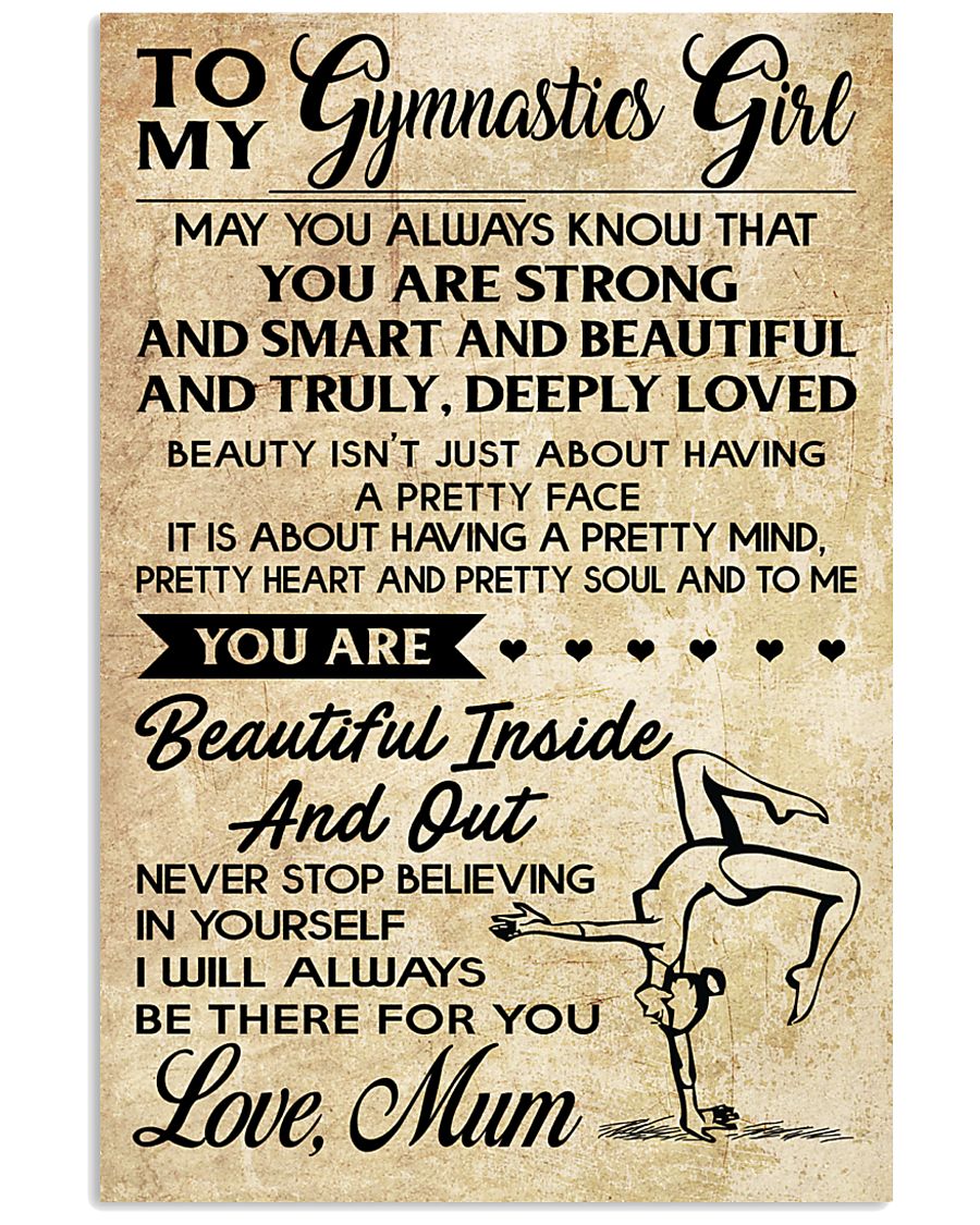 6 - TO MY Gymnastics Girl POSTER 11x17 Poster