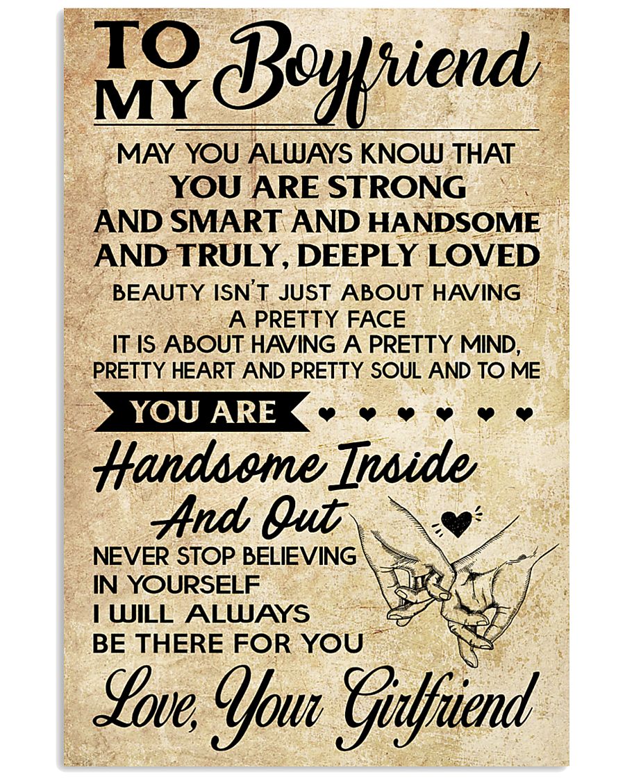 TO MY BOYFRIEND- YOUR GIRLFRIEND 16x24 Poster