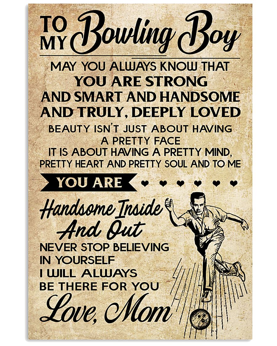 TO MY BOWLING BOY - MOM 16x24 Poster
