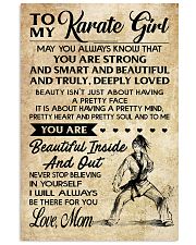 TO MY Karate Girl 11x17 Poster front