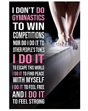 25 Gymnastics I DON'T DO WIN COMPETITION 11x17 Poster front