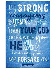 BE STRONG COURAGEOUS DO NOT BE AFRAID SKATING POST 16x24 Poster front