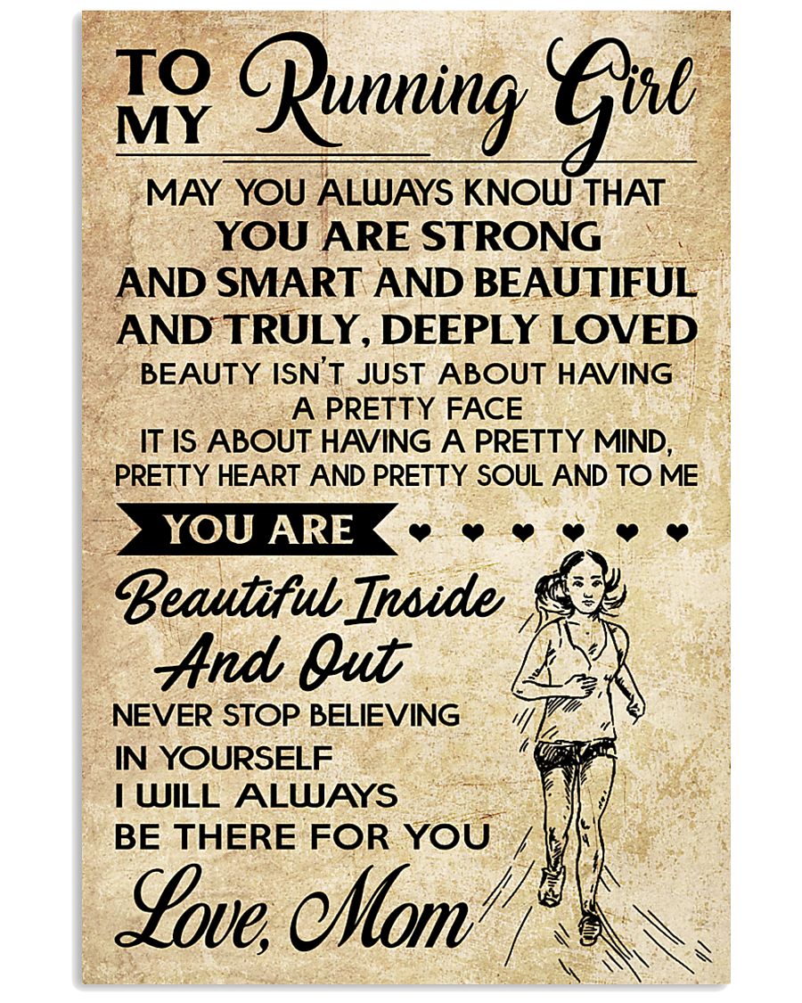 TO MY RUNNING GIRL 16x24 Poster