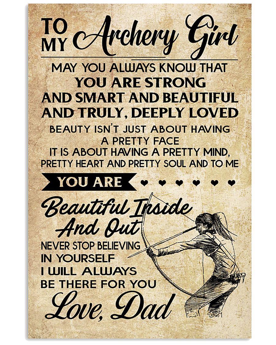 2 TO MY Archery Girl 16x24 Poster