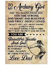2 TO MY Archery Girl 16x24 Poster front