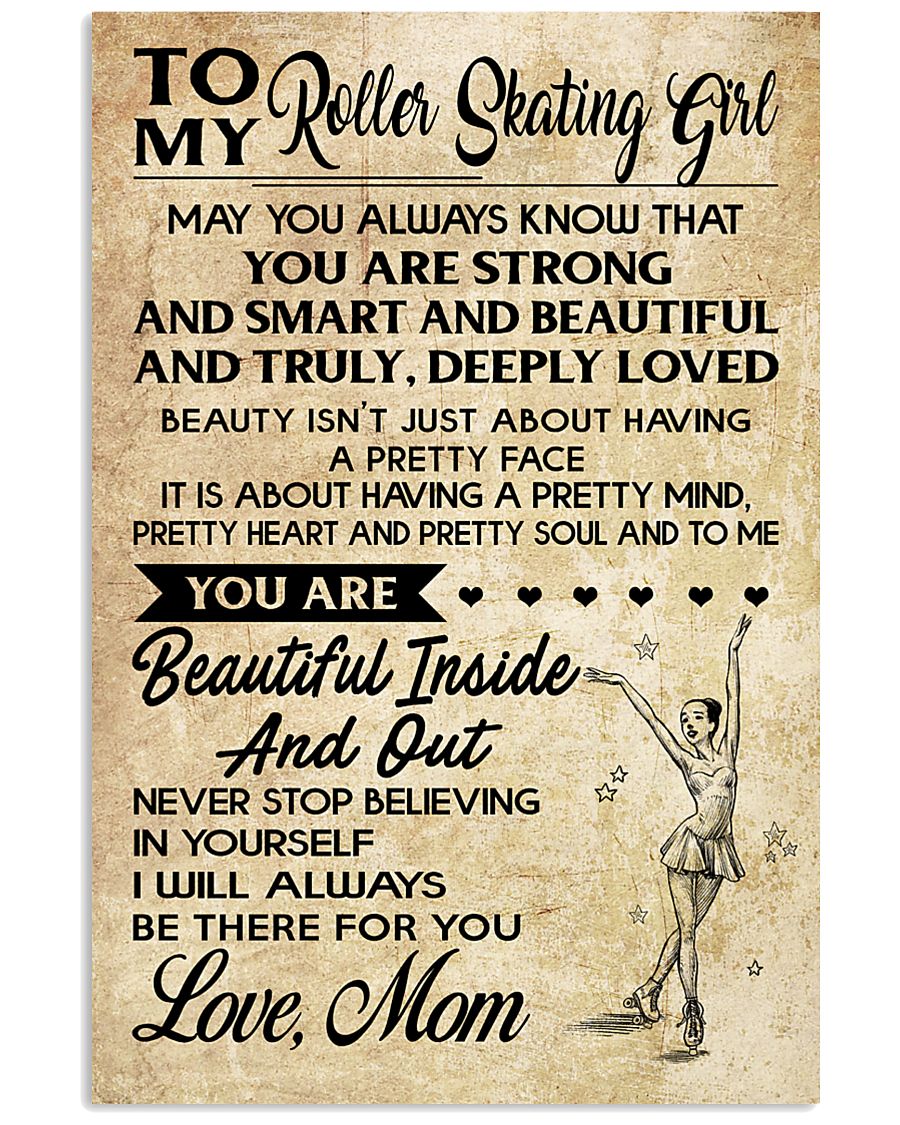 TO MY ROLLER SKATING GIRL - LOVE MOM 16x24 Poster