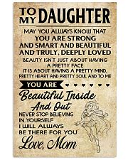 TO MY DAUGHTER- MOM 16x24 Poster front