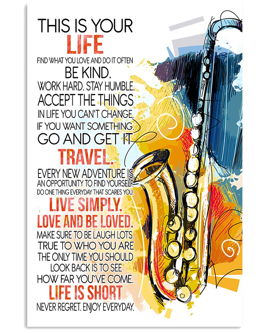 saxophone this is your life poster- LQT 01 16x24 Poster