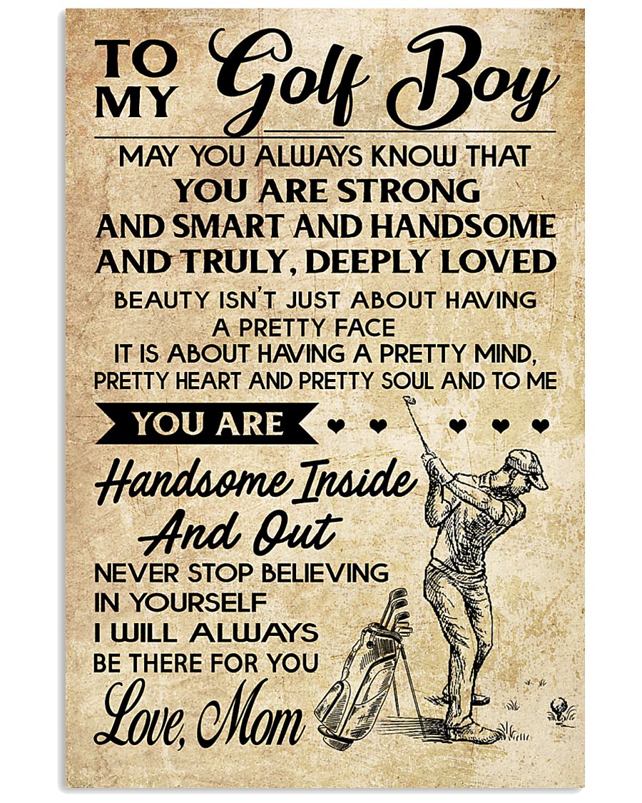 TO MY GOLF BOY - MOM 16x24 Poster