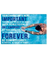 4 YOU CHARACTER IS MORE IMPORTANT SWIMMING POSTER 36x24 Poster front