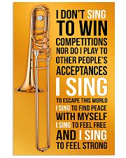 8 TROMBONE - I DON'T SING TO WIN COMPETITION 11x17 Poster front