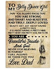 TO MY BELLY DANCE GIRL- DAD 16x24 Poster front