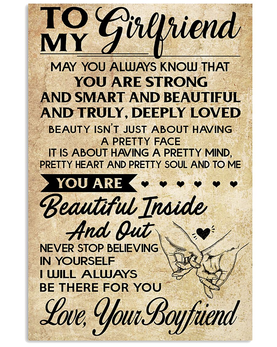 TO MY GIRLFRIEND- YOUR BOYFRIEND 16x24 Poster