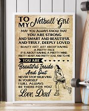 TO MY NETBALL GIRL- DAD 16x24 Poster lifestyle-poster-4