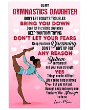 GYMNAST BLACK - DON'T LET TODAY'S TROUBLES POSTER 11x17 Poster front