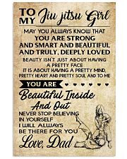 TO MY JIU JITSU GIRL - DAD 16x24 Poster front