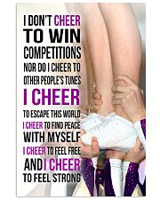 22 - I DON'T CHEER TO WIN COMPETITIONS - PURPLE 11x17 Poster front
