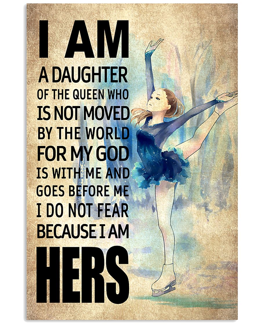 SKATING DAUGHTER - FOR MY GOD 16x24 Poster